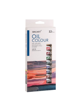 Estojo Tinta Oleo C/12 Sfp007 Sinoart